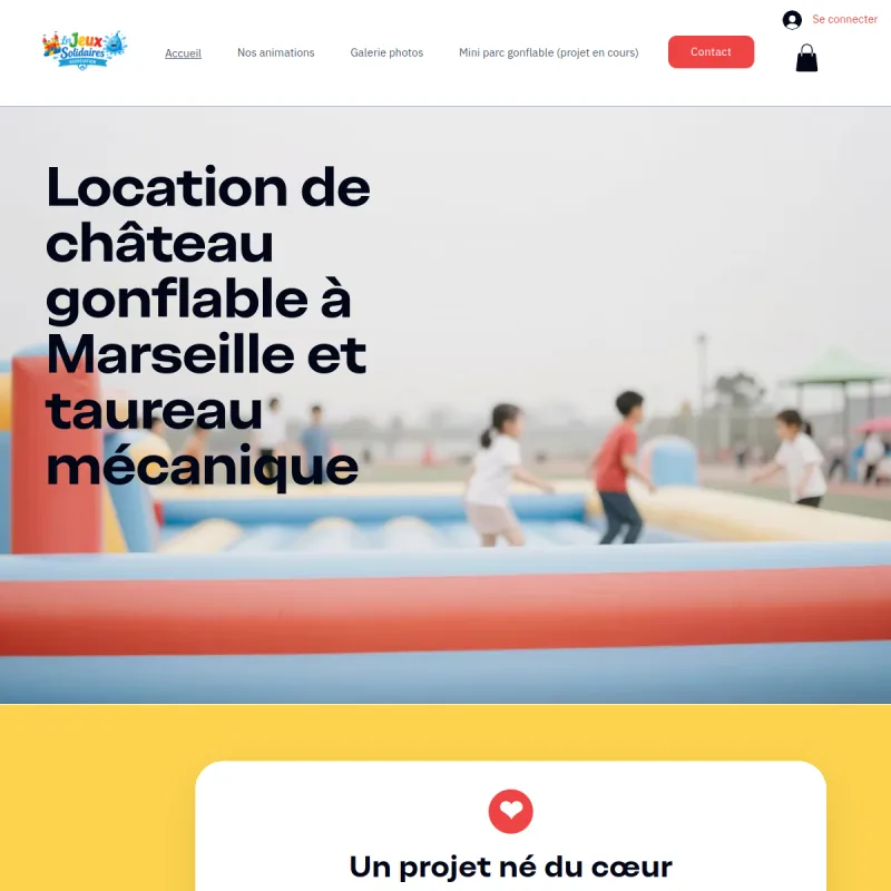 Location Gonflables du Soleil — Site vitrine