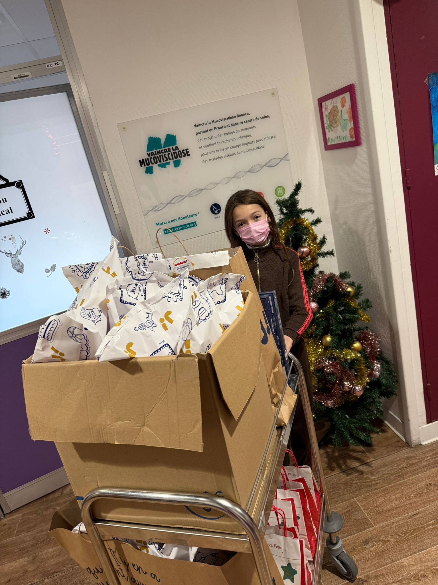 Moment de préparation des cadeaux