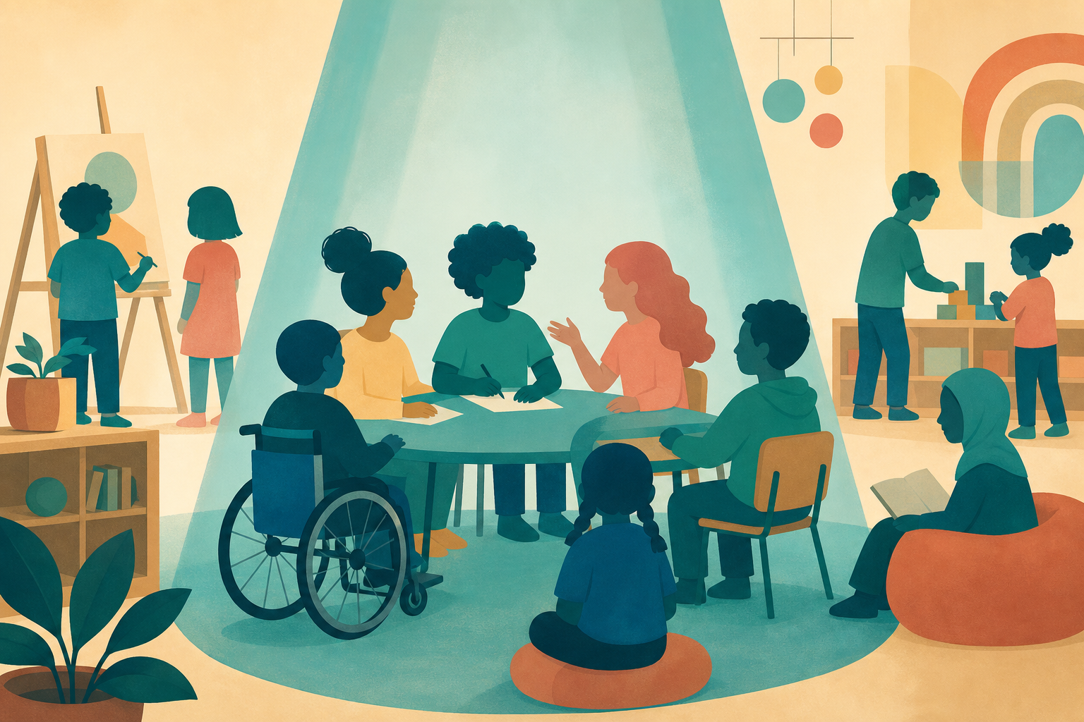 Illustration : Inclusion scolaire : sensibiliser les camarades de classe