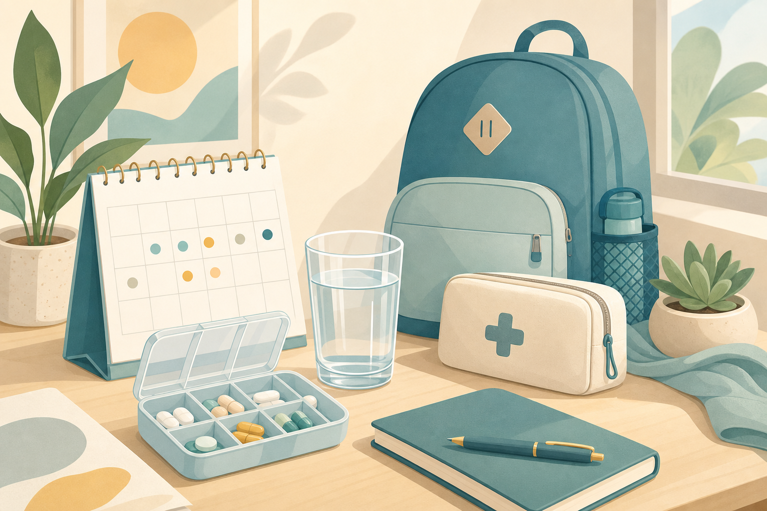 Illustration : Vivre au quotidien avec la mucoviscidose : organisation et repères